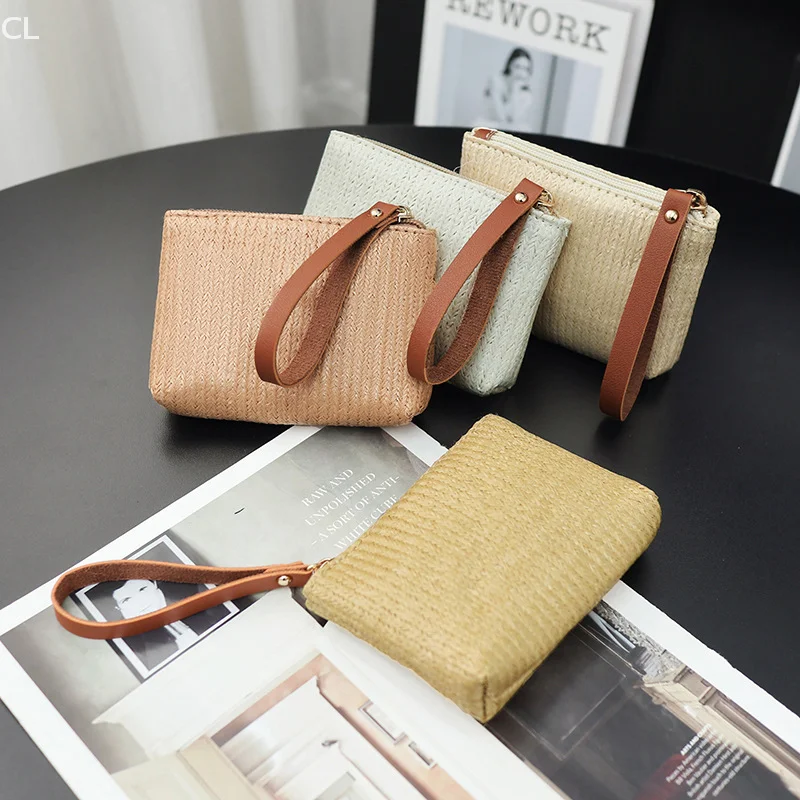 Fashion Ladies Weaving Bag Wristlet Clutch Women Daily Money Phone Clutch Solid Straw Woven Coin Purse Beach Wallet Card Holder
Fashion Ladies Weaving Bag Wristlet Clutch Women Daily Money Phone Clutch Solid Straw Woven Coin Purse Beach Wallet Card Holder
