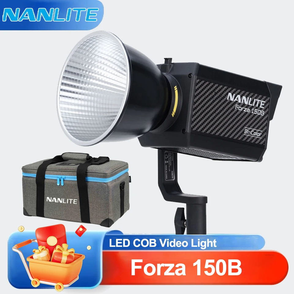 Светодиодный COB-осветитель Nanlite Forza 150B 150W, двухцветный 2700K-6500K, для видеосъемки и прямых трансляций
Светодиодный COB-осветитель Nanlite Forza 150B 150W, двухцветный 2700K-6500K, для видеосъемки и прямых трансляций
