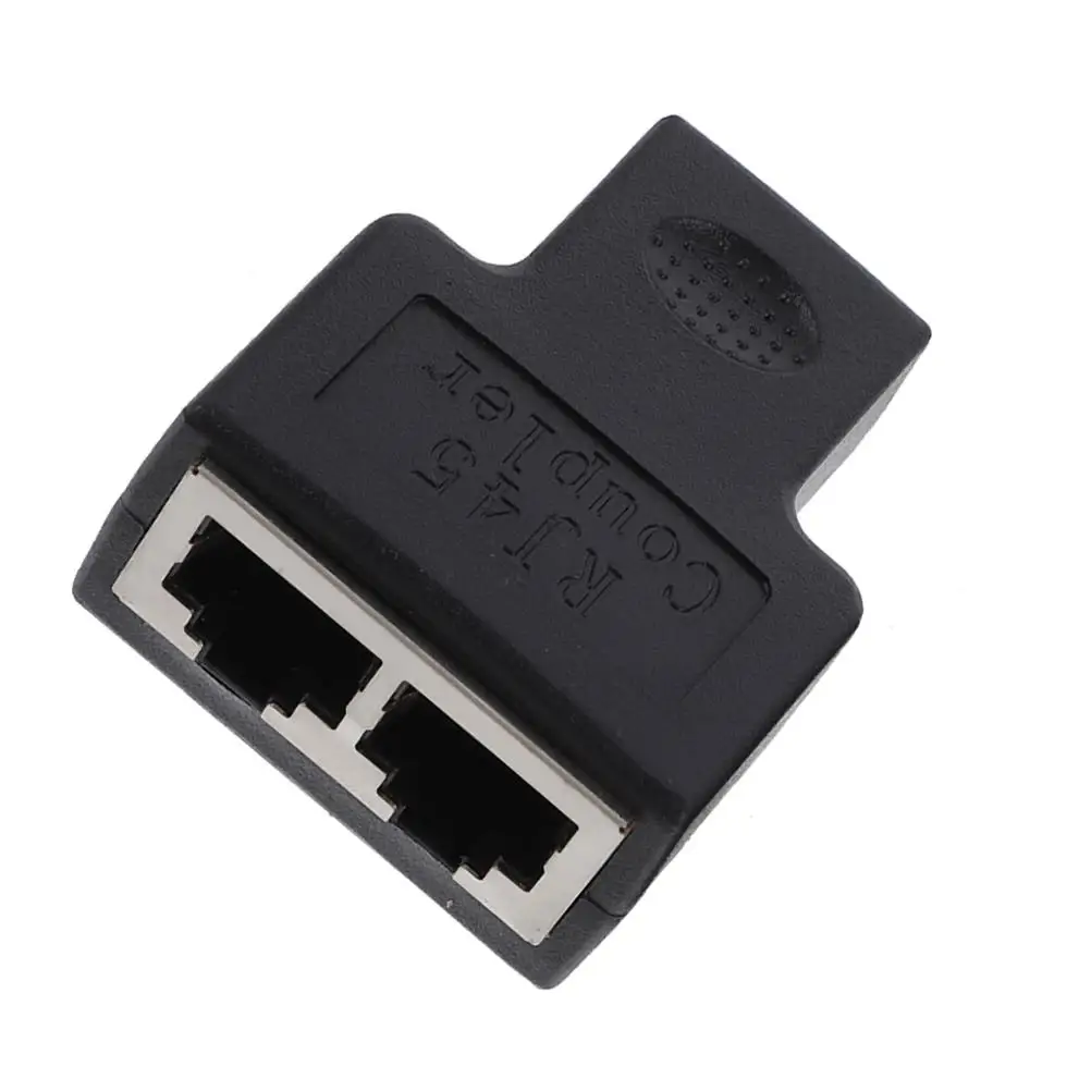 Ethernet Splitter 1 to 2 Port Adapter Black Plug Connectors Socket Extender Coupler Network Cable Accessories Plastic
Ethernet Splitter 1 to 2 Port Adapter Black Plug Connectors Socket Extender Coupler Network Cable Accessories Plastic