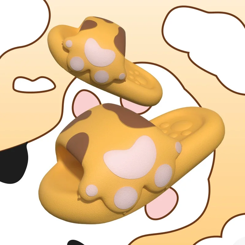 Cute Cat Paw Summer Women Slippers Non-slip Thick Sole Indoor Bathroom Bedroom Couple Parent-child Beach Sandals
Cute Cat Paw Summer Women Slippers Non-slip Thick Sole Indoor Bathroom Bedroom Couple Parent-child Beach Sandals