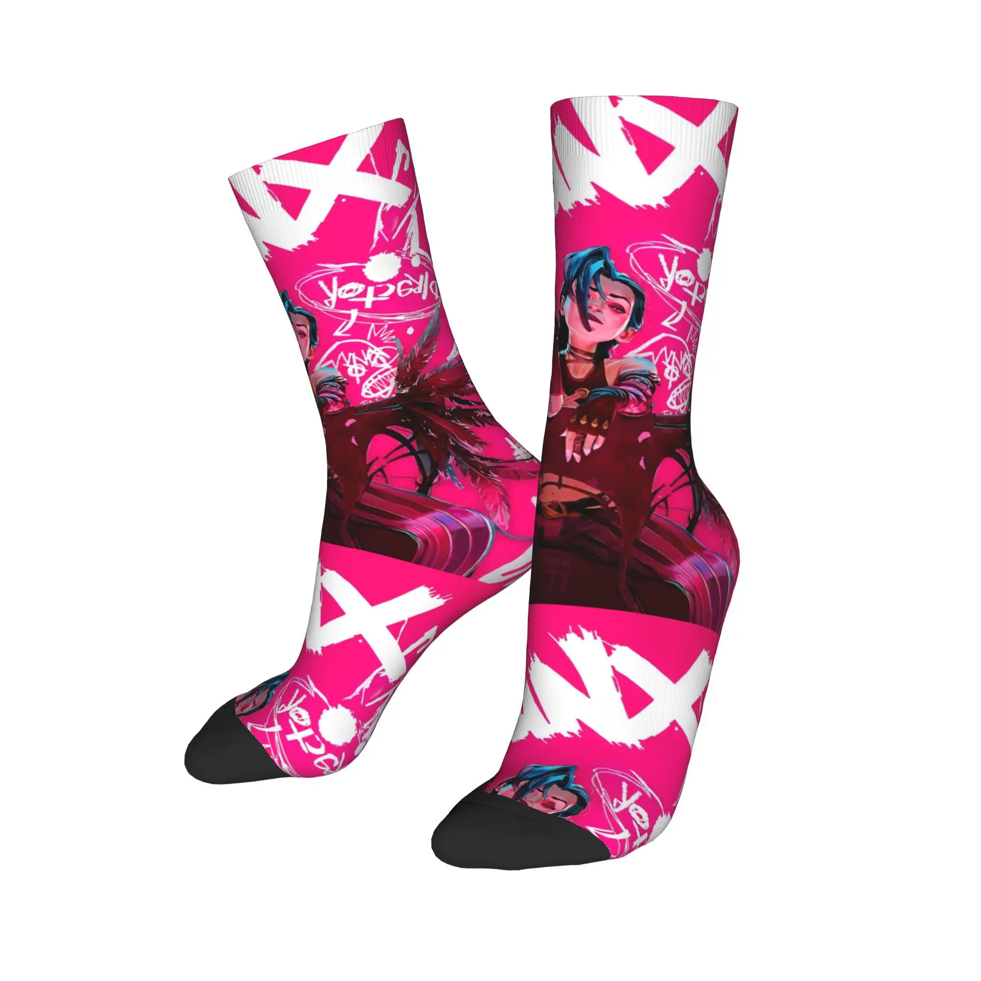 Funny Jinx Art Arcane Jinx Basketball Socks Action Adventure Fantasy Polyester Crew Socks for Unisex Breathable
Funny Jinx Art Arcane Jinx Basketball Socks Action Adventure Fantasy Polyester Crew Socks for Unisex Breathable