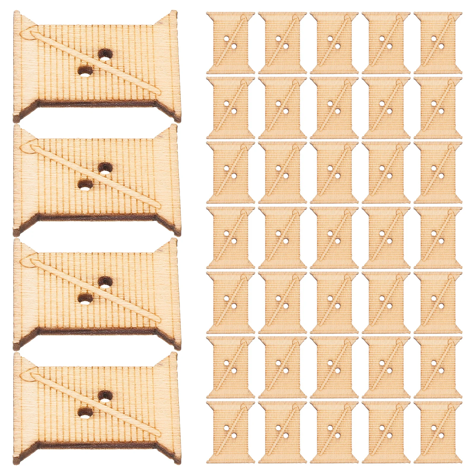 50pcs Wood Winding Board 24x19mm Natural Color Yarn Bobbins Spool Embroidery Accessories Sewing Craft DIY Project
50pcs Wood Winding Board 24x19mm Natural Color Yarn Bobbins Spool Embroidery Accessories Sewing Craft DIY Project