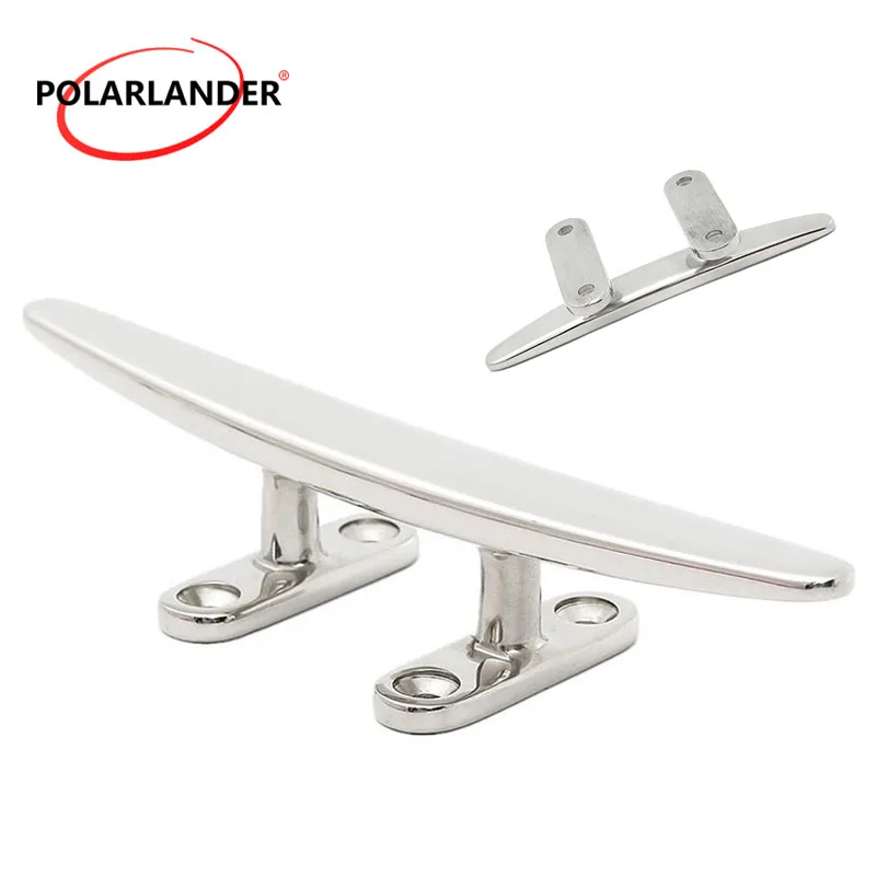 Marine Low Flat Cleat Hardware 4 inch/ 5 inch/ 6 inch/ 8 inch Stainless Steel Low Silhouette Cleat For Marine Boat Deck Rope Tie
Marine Low Flat Cleat Hardware 4 inch/ 5 inch/ 6 inch/ 8 inch Stainless Steel Low Silhouette Cleat For Marine Boat Deck Rope Tie