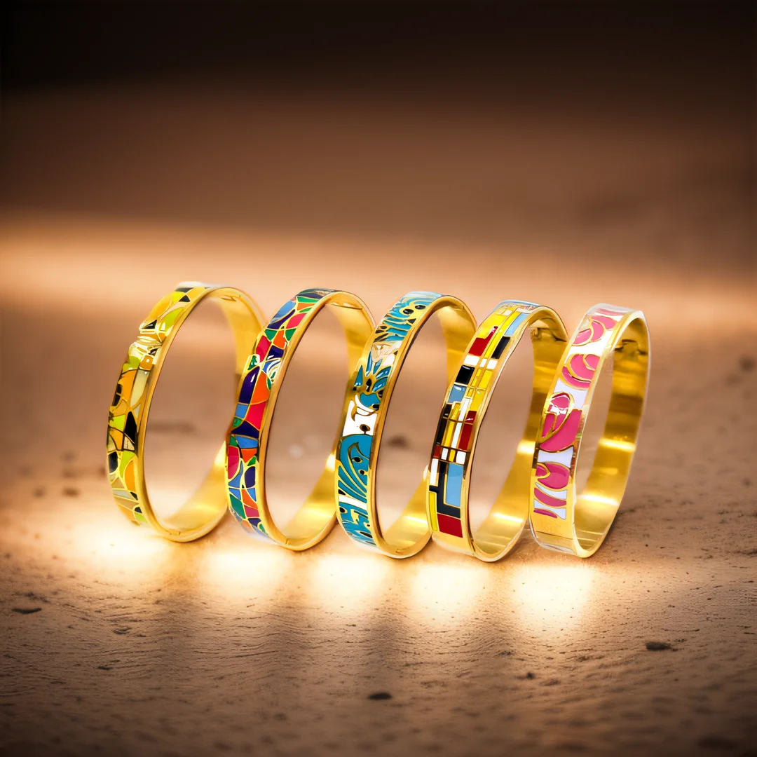 Bohemian stainless steel plated vintage drop enamel bracelet for Valentine's Day gift exclusive
Bohemian stainless steel plated vintage drop enamel bracelet for Valentine's Day gift exclusive