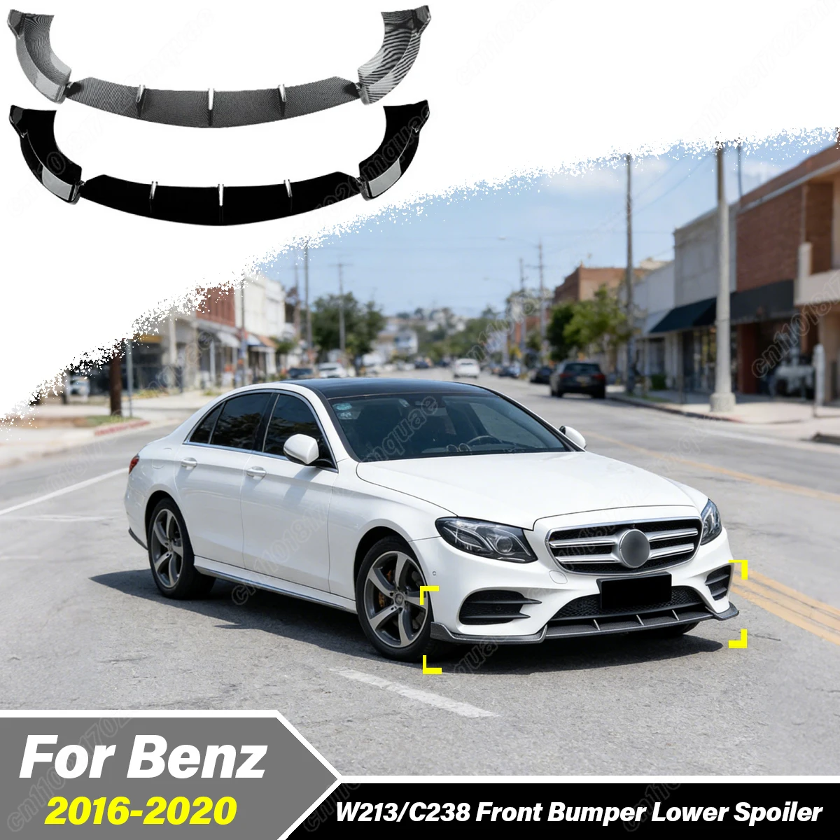 For Mercedes Benz E-Class W213 E260 E300 E43 E200 E220 E63 AMG 2016 2017 2018 2019 2020 Car Front Bumper Spoiler Lip Body Kit
For Mercedes Benz E-Class W213 E260 E300 E43 E200 E220 E63 AMG 2016 2017 2018 2019 2020 Car Front Bumper Spoiler Lip Body Kit