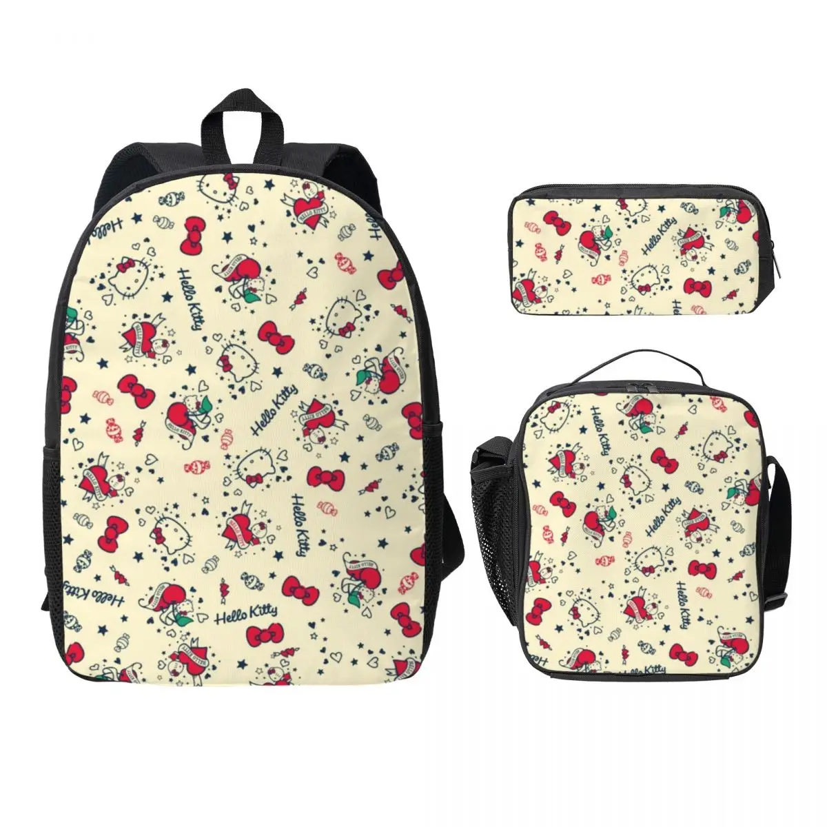 Hello Kitty 17-Inch School Backpack with Insulated Lunch Bag and Pen Case Perfect All-in-One Set for Daily Use
Hello Kitty 17-Inch School Backpack with Insulated Lunch Bag and Pen Case Perfect All-in-One Set for Daily Use