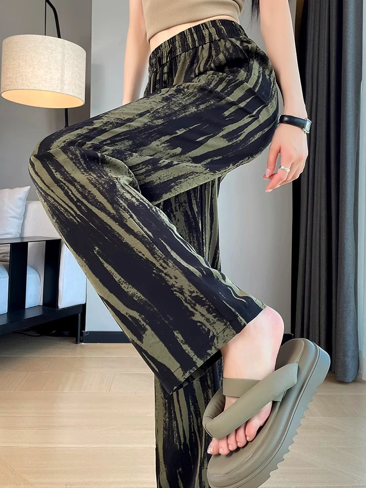 Летние женские широкие брюки из ледяного шелка с принтом, тонкие, для активного отдыха, спортивные, с высокой талией, длинные
Летние женские широкие брюки из ледяного шелка с принтом, тонкие, для активного отдыха, спортивные, с высокой талией, длинные