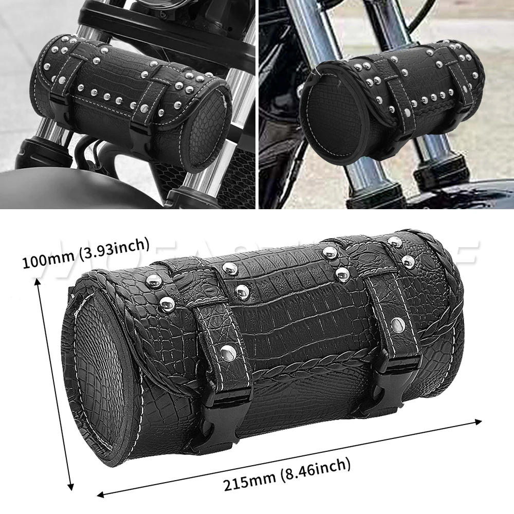 Motorcycle Tool Bag Motorcycle Storage Bag PU Leather Waterproof Large Capacity Vintage Bag For Motorcycle Front Fork Handlebar
Motorcycle Tool Bag Motorcycle Storage Bag PU Leather Waterproof Large Capacity Vintage Bag For Motorcycle Front Fork Handlebar
