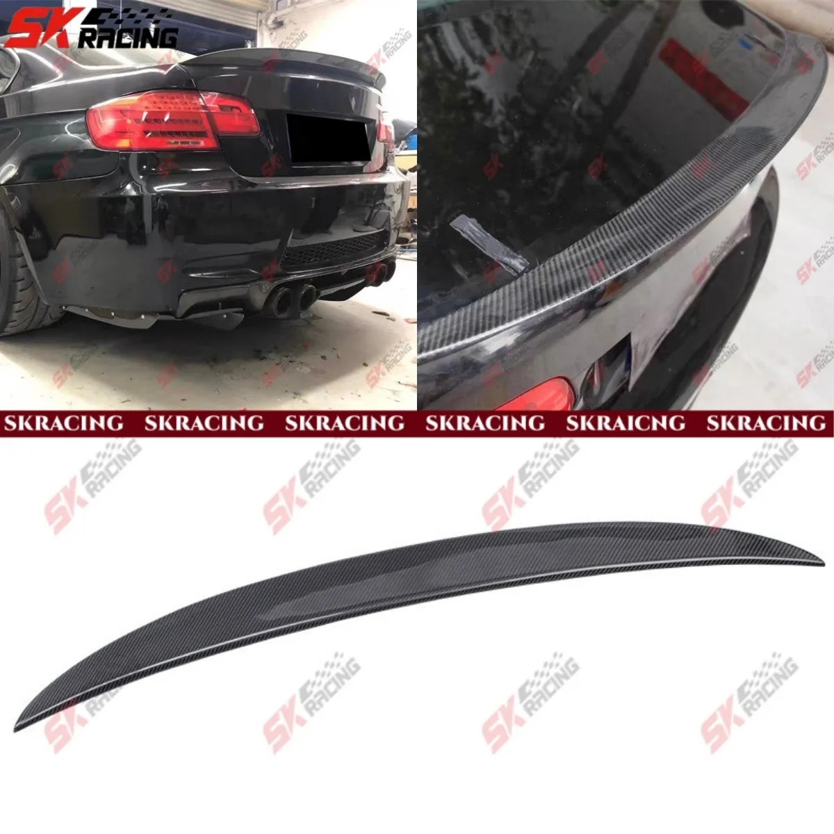 Carbon Fiber/Glossy Black Rear Trunk Spoiler Wing Kits For BMW M3 E92 2008-2013
Carbon Fiber/Glossy Black Rear Trunk Spoiler Wing Kits For BMW M3 E92 2008-2013