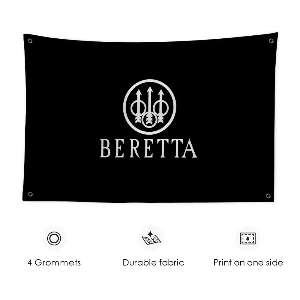 B-BeretaS Cool Logo Flags 3x5 Ft Custom Banner For Garage Door Room Decor Wall Out Decoration With Metal Buckle
B-BeretaS Cool Logo Flags 3x5 Ft Custom Banner For Garage Door Room Decor Wall Out Decoration With Metal Buckle