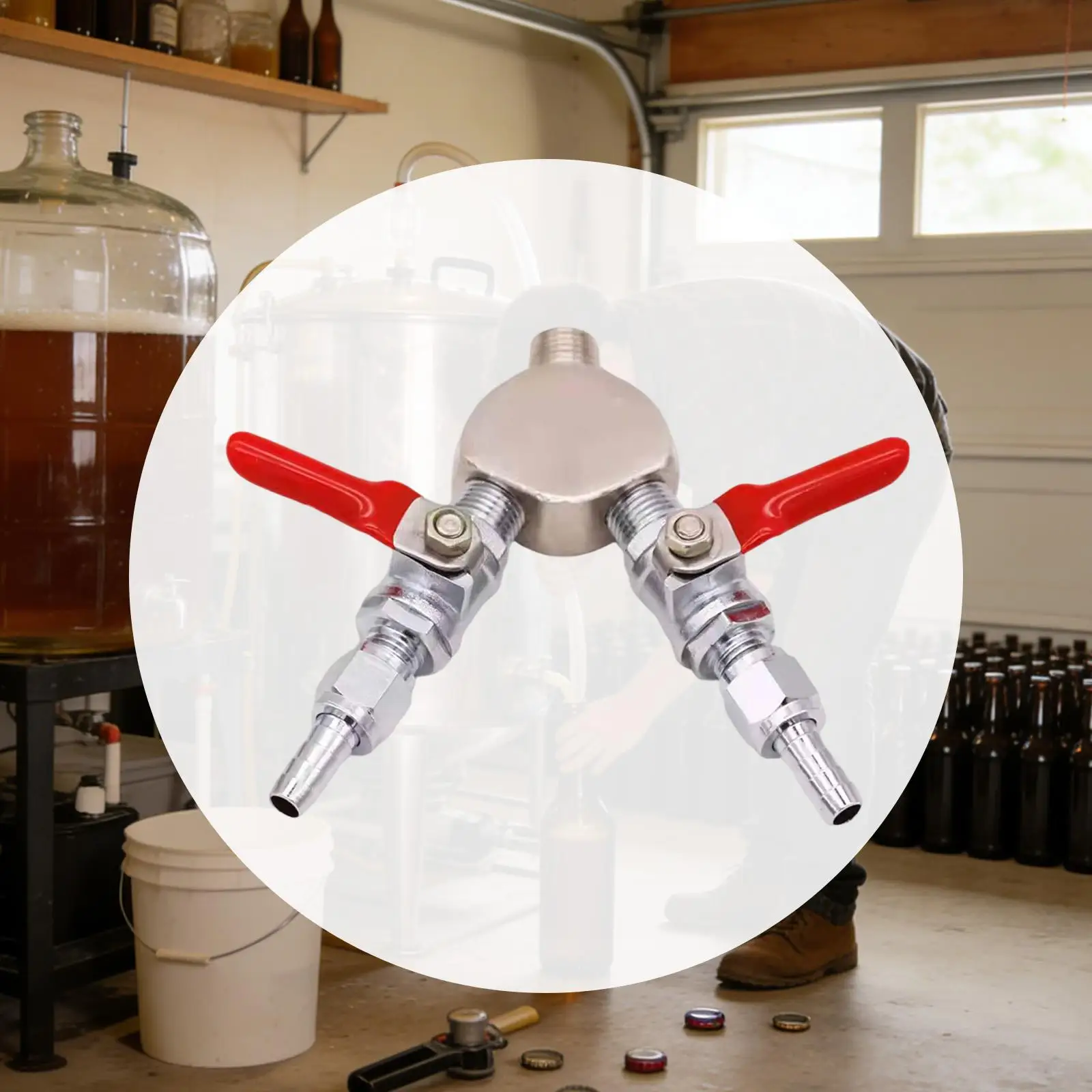 2 Way Keg CO2 Splitter Metal Gas Distributor Valve Part for Homebrew Beer Brewing Kit Accessories
2 Way Keg CO2 Splitter Metal Gas Distributor Valve Part for Homebrew Beer Brewing Kit Accessories