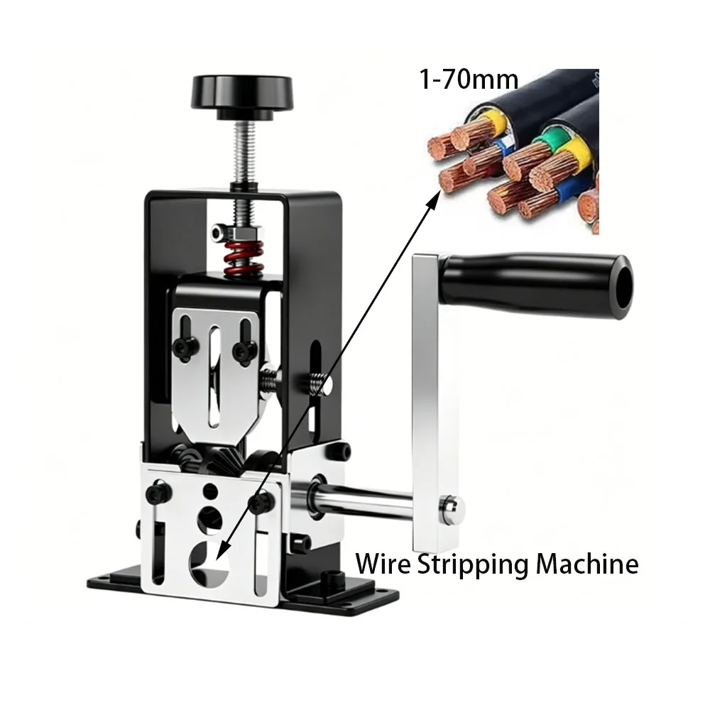1-70mm Wire Stripper, Manual/Electric Drill Dual-Purpose Wire Stripping Tool, Portable Scrap Copper Wire Peeler, Wire Stripping
1-70mm Wire Stripper, Manual/Electric Drill Dual-Purpose Wire Stripping Tool, Portable Scrap Copper Wire Peeler, Wire Stripping
