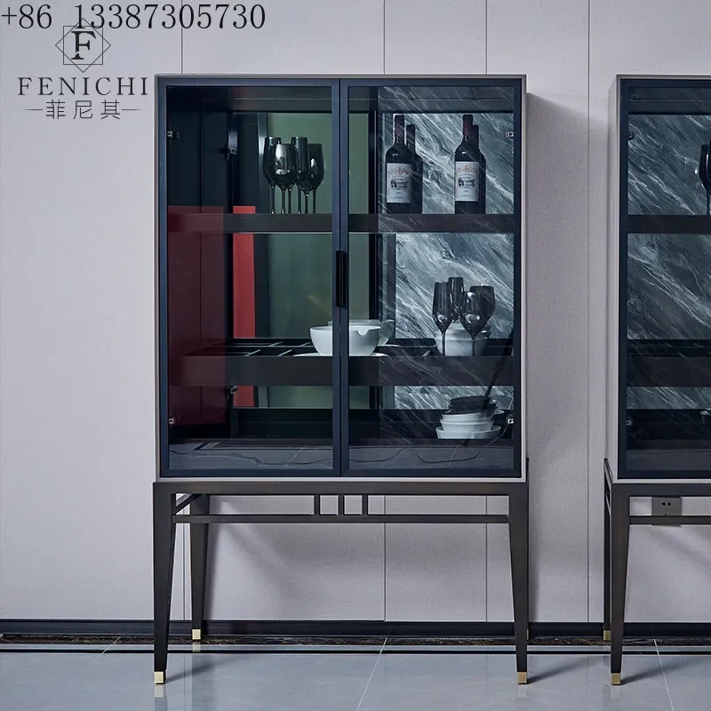 Glass wine cabinet, living room, high-grade red wine display cabinet, modern simple wall side cabinet
Glass wine cabinet, living room, high-grade red wine display cabinet, modern simple wall side cabinet
