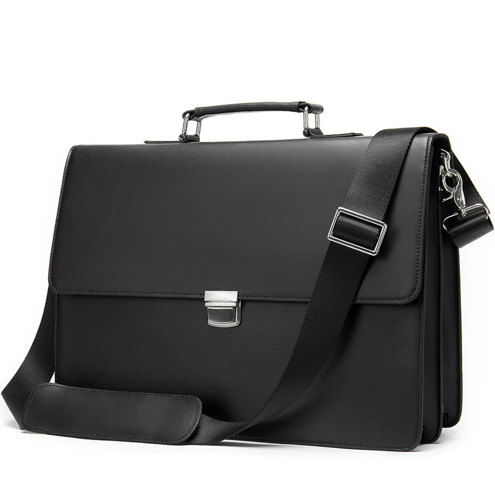 M1017 Waterproof Genuine Leather Black Laptop Bag Men's Executive Handbag Large Capacity Shoulder Messenger Bag Briefcase
M1017 Waterproof Genuine Leather Black Laptop Bag Men's Executive Handbag Large Capacity Shoulder Messenger Bag Briefcase