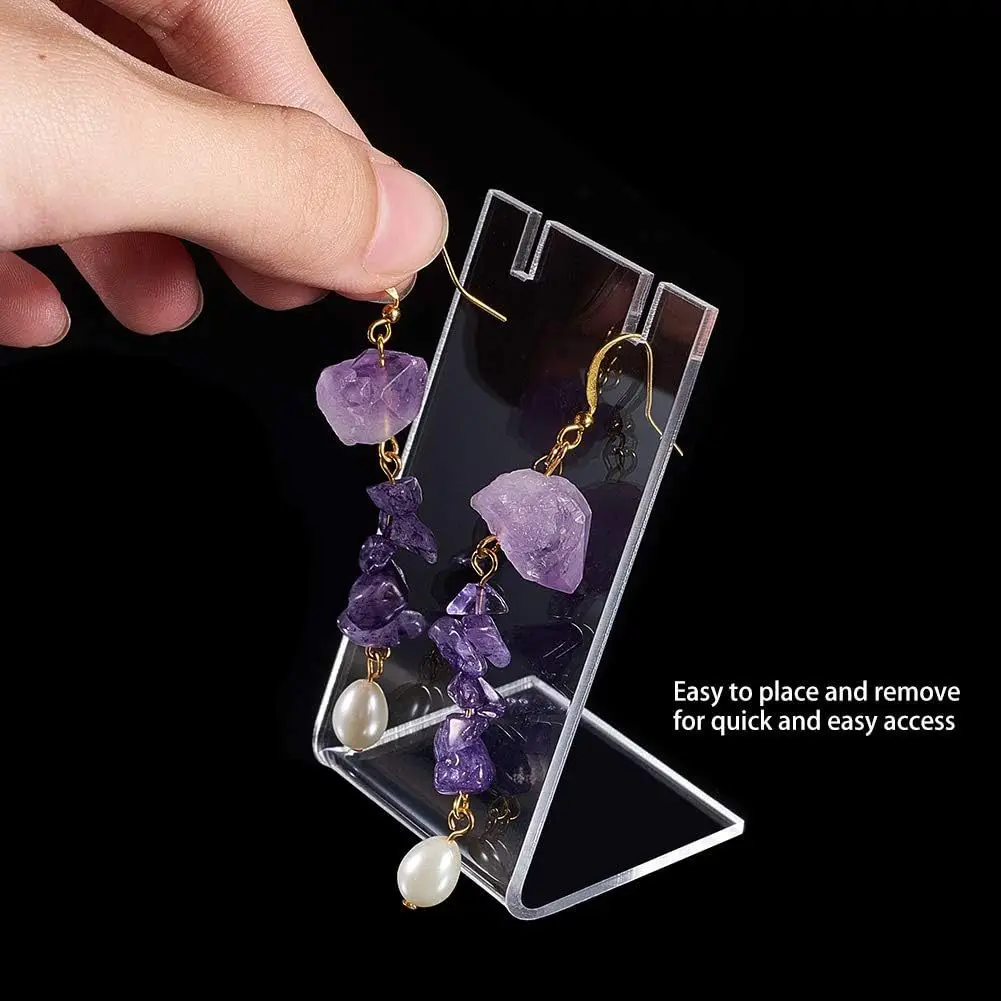 Acrylic Plate Earrings,Necklace Earring Organizer for Jewelry Dangling Slant Back Display Props Show Retail Store Marketing20pcs
Acrylic Plate Earrings,Necklace Earring Organizer for Jewelry Dangling Slant Back Display Props Show Retail Store Marketing20pcs