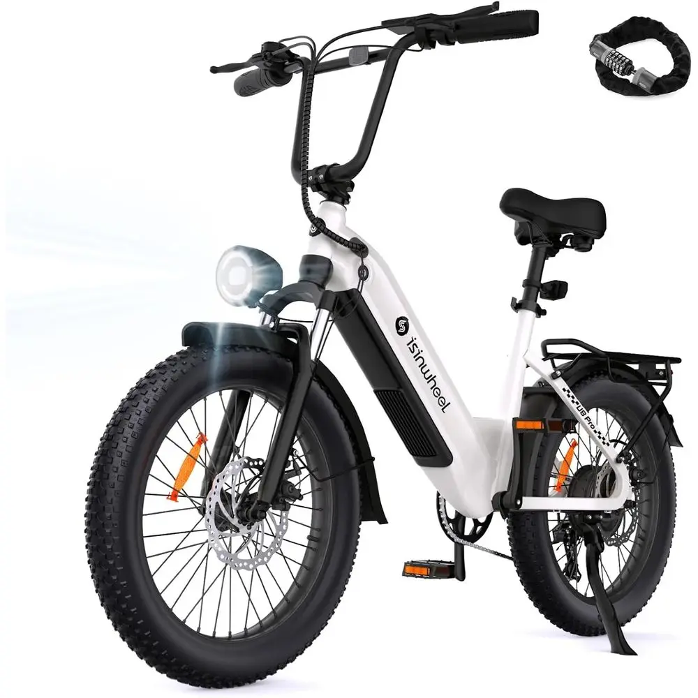 1500W Peak Motor Electric Bike, Up to 28MPH, 75-105 Miles Range, 48V 18AH Battery, 7-Speed Gearing
1500W Peak Motor Electric Bike, Up to 28MPH, 75-105 Miles Range, 48V 18AH Battery, 7-Speed Gearing
