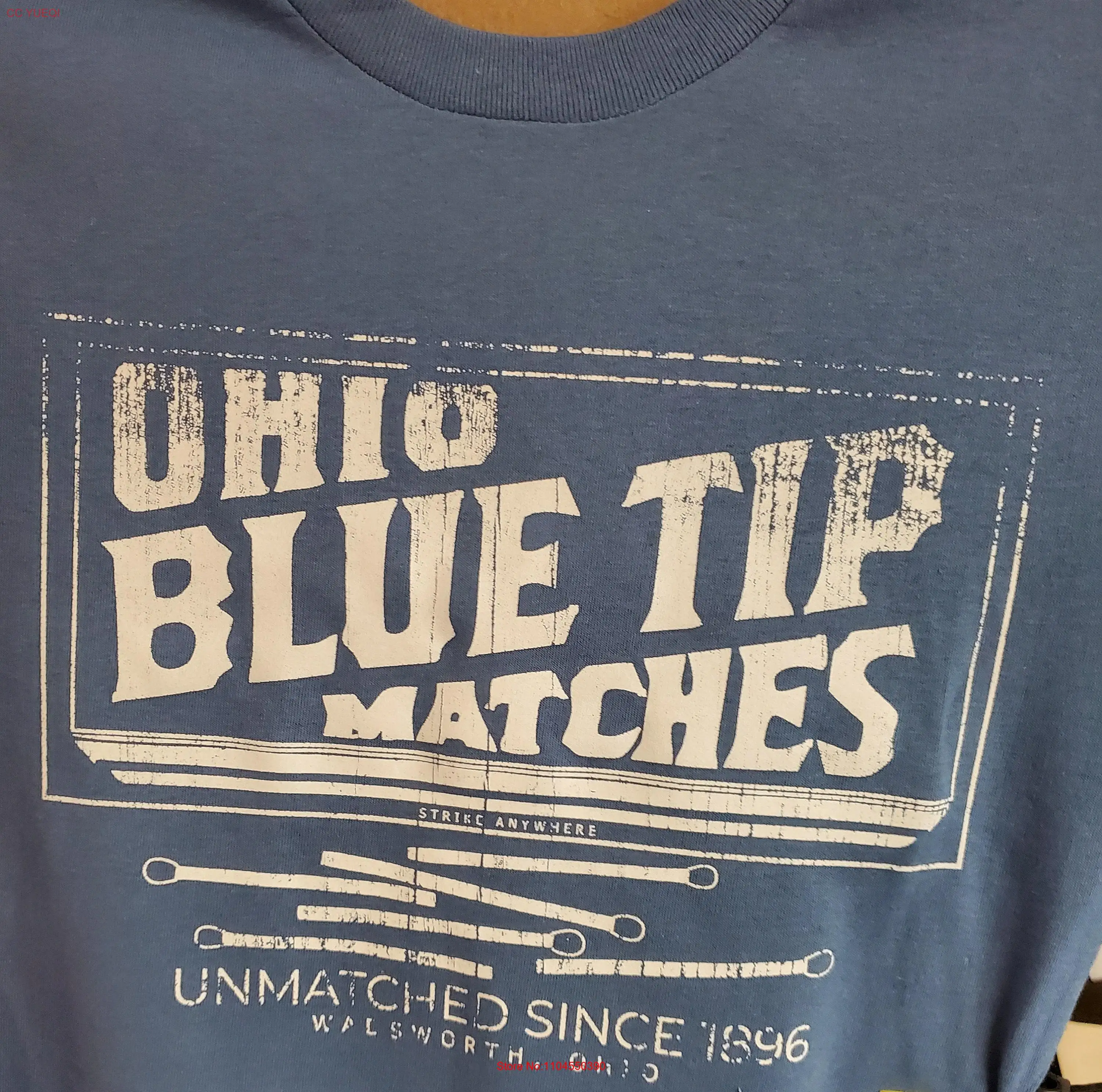 Ohio Blue Tip Match Company Wadsworth Retro Vintage Style T Shirt long or short sleeves
Ohio Blue Tip Match Company Wadsworth Retro Vintage Style T Shirt long or short sleeves
