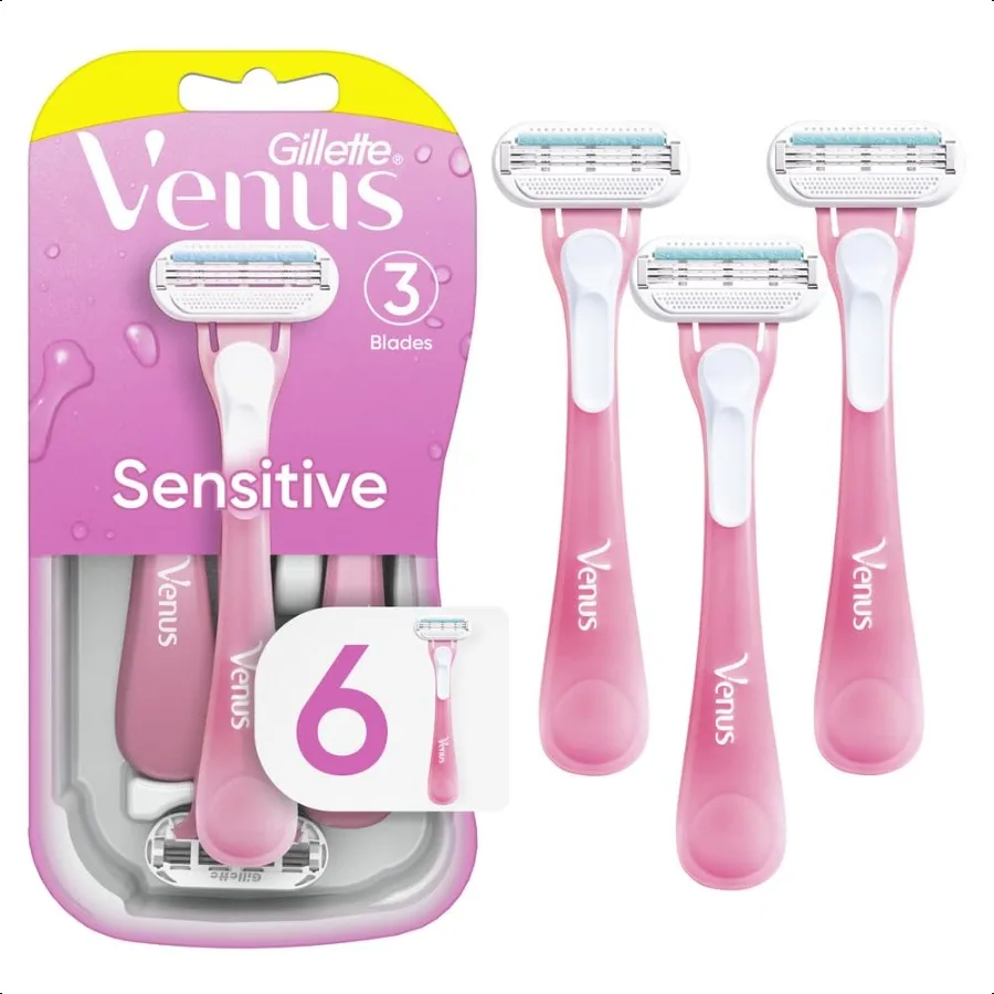 Одноразовые бритвы Gillette Venus Sensitive для женщин с чувствительной кожей, 6 шт., обеспечивают закрытие бритья с комфортом
Одноразовые бритвы Gillette Venus Sensitive для женщин с чувствительной кожей, 6 шт., обеспечивают закрытие бритья с комфортом