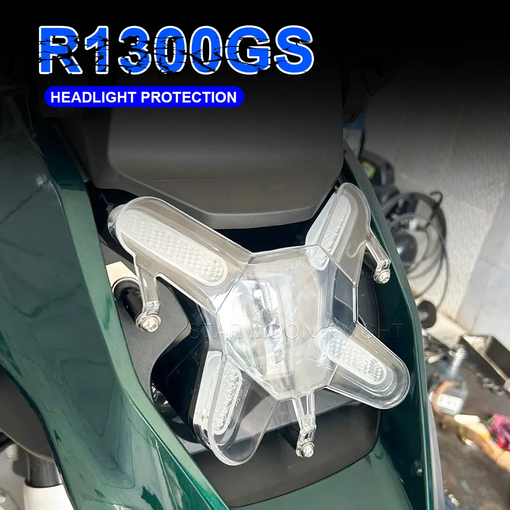 Motorcycle Accessories Acrylic Headlight Protector For BMW GS 1300 R1300GS R 1300 GS 2024 Light Cover Protective Guard