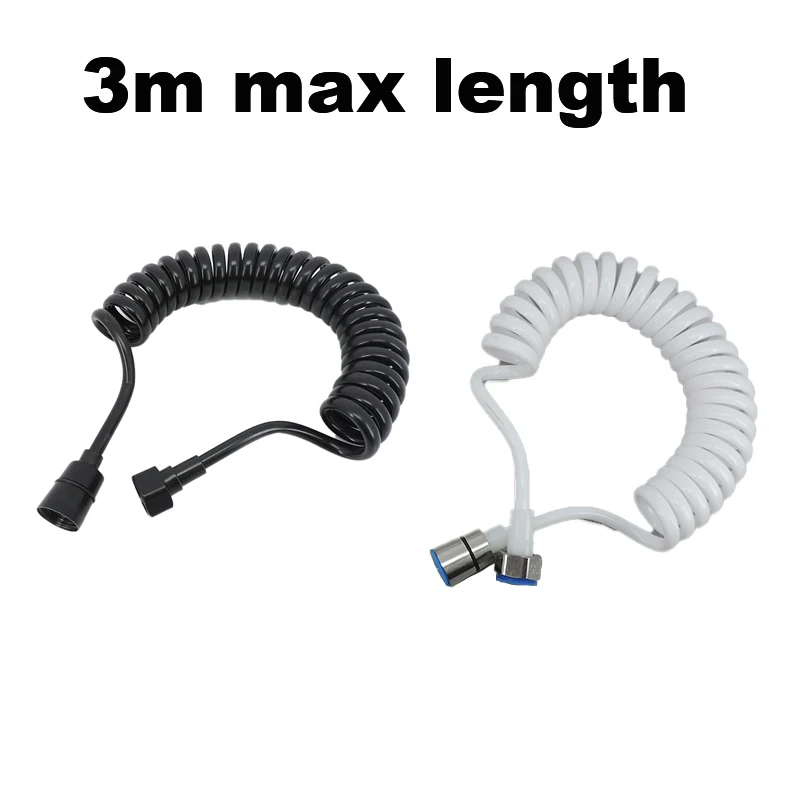 3m max length Black white soft Flexible Spring Shower Head Telephone water Tube Hose pipe for Toilet Bidet Sprayer Bathroom B4
3m max length Black white soft Flexible Spring Shower Head Telephone water Tube Hose pipe for Toilet Bidet Sprayer Bathroom B4