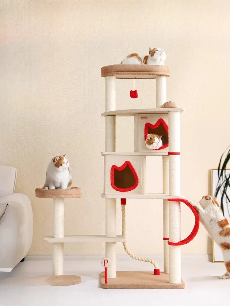 The cat litter is integrated with a medium and large cat table, which does not occupy the cat shelf and has multiple layer
The cat litter is integrated with a medium and large cat table, which does not occupy the cat shelf and has multiple layer