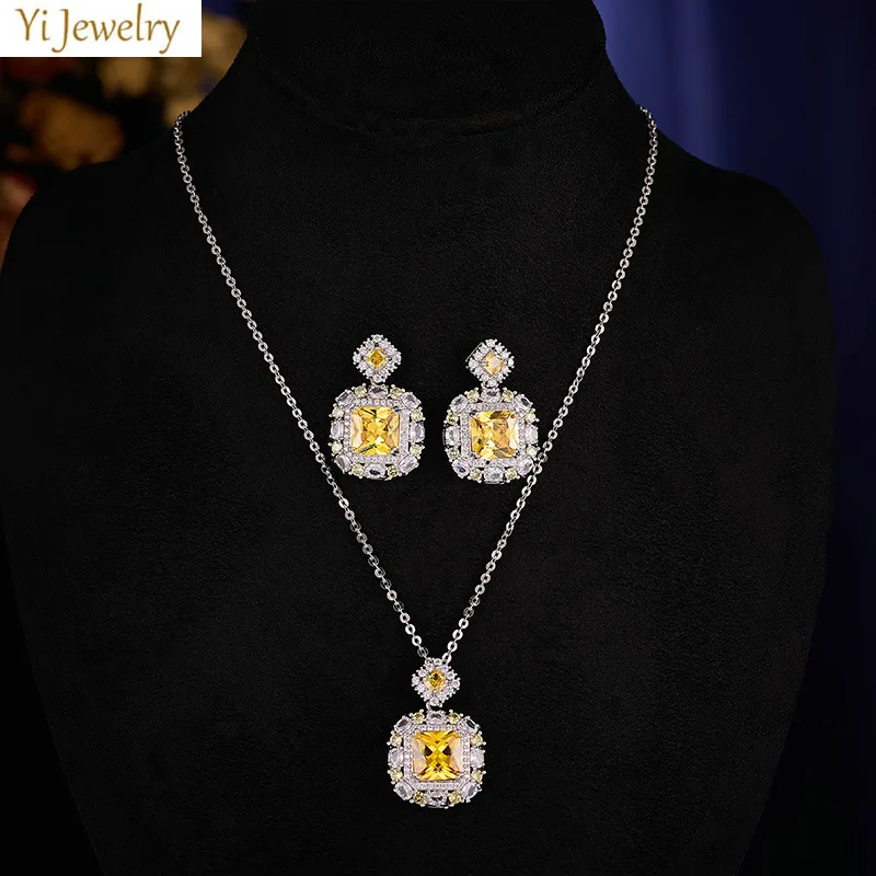yellow necklace earrings zirconia luxury jewelry sets 2pcs dinner party daily wear square block pendant elegant jewelry
yellow necklace earrings zirconia luxury jewelry sets 2pcs dinner party daily wear square block pendant elegant jewelry