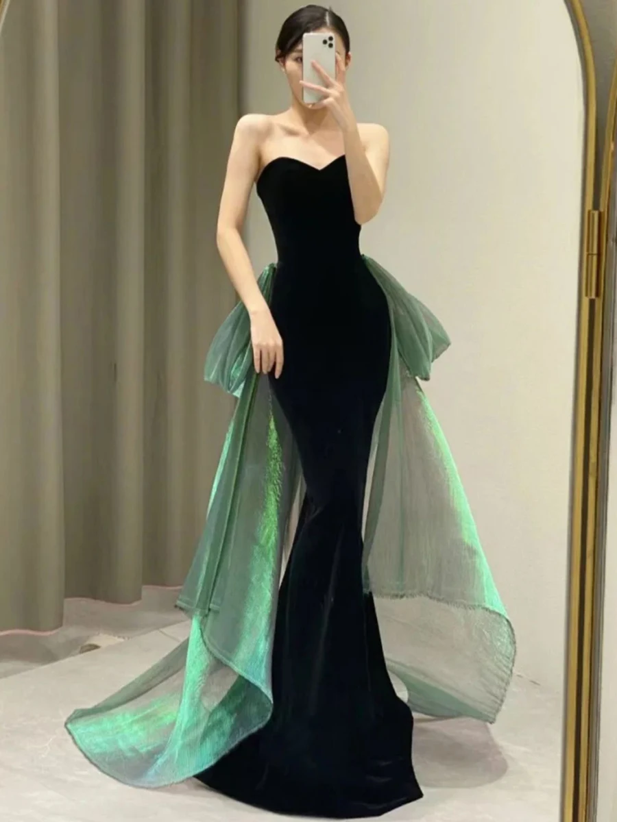 Slimming Velvet Dr Ba Fi Tail Long Evening Gown Performance Host Bla Velvet Slim Fit Sexy Long Dr
Slimming Velvet Dr Ba Fi Tail Long Evening Gown Performance Host Bla Velvet Slim Fit Sexy Long Dr