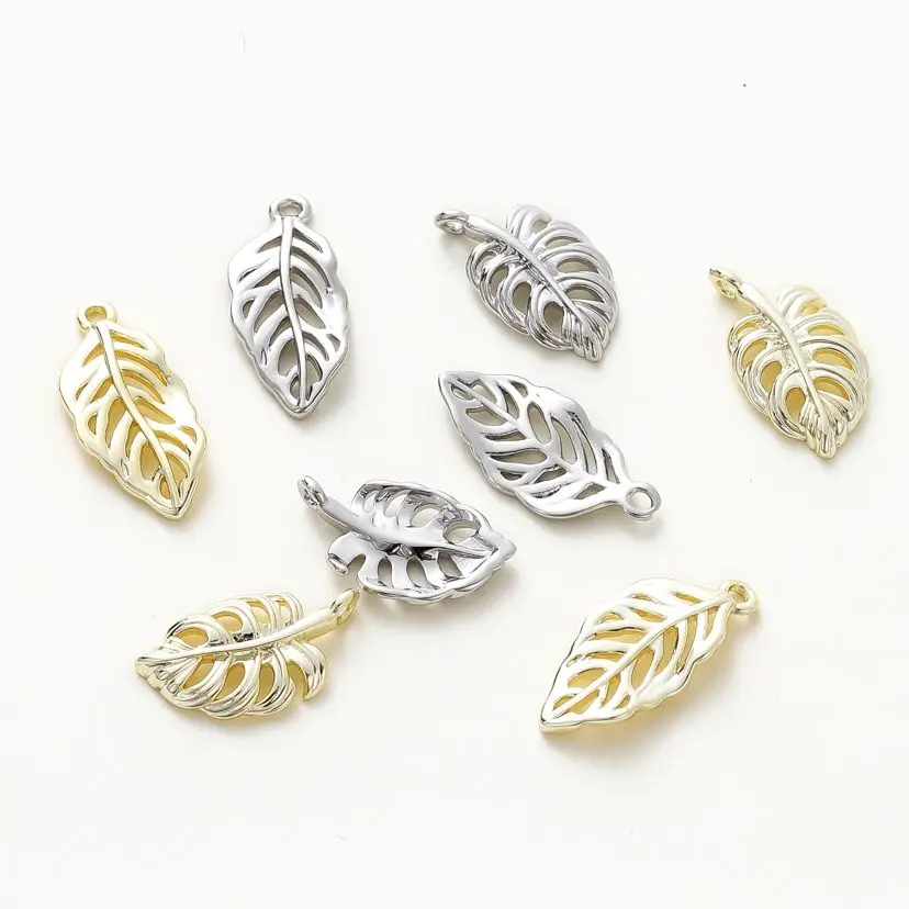 6-10pcs 14K Gold Plated Leaves Shape Brass Pendants Natural Plant Charms For DIY Jewelry Handemade Nacklace Bracelet Supplies
6-10pcs 14K Gold Plated Leaves Shape Brass Pendants Natural Plant Charms For DIY Jewelry Handemade Nacklace Bracelet Supplies