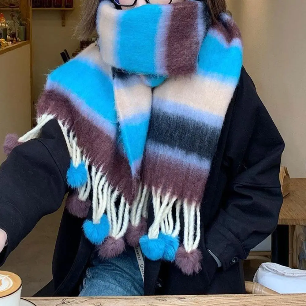 Красочные полосатые шарфы с шариками волос Радужный нечеткий шарф градиентного цвета утолщенные плюшевые длинные шарфы Классический плед пушистый шарф
Красочные полосатые шарфы с шариками волос Радужный нечеткий шарф градиентного цвета утолщенные плюшевые длинные шарфы Классический плед пушистый шарф