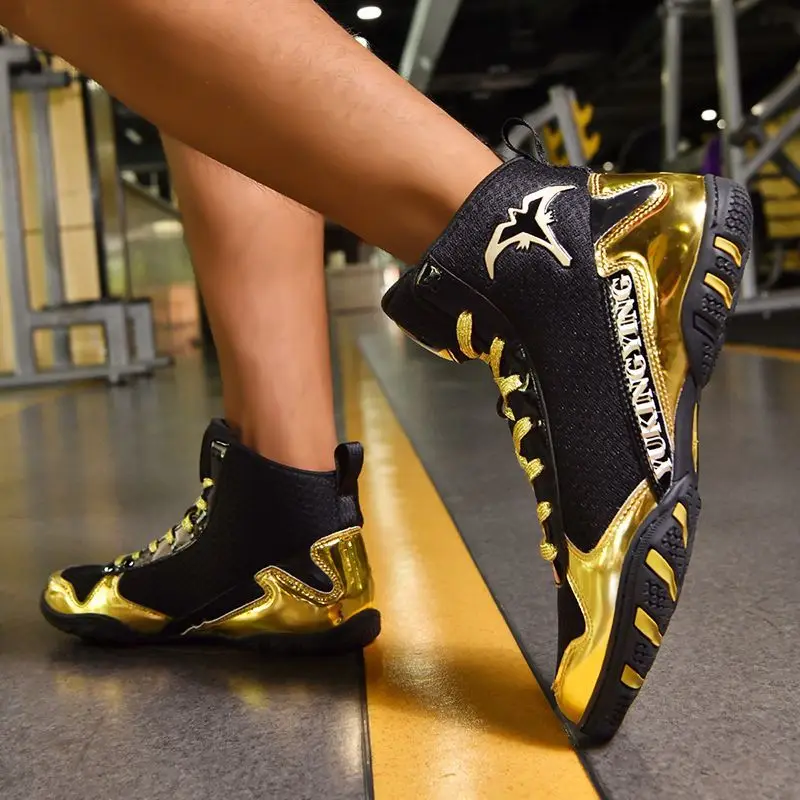 2025 New Deluxe Mens Wrestling Boots Comfortable Breathable Fitness Training Shoes Competition Sports Boxing Fighting Boots
2025 New Deluxe Mens Wrestling Boots Comfortable Breathable Fitness Training Shoes Competition Sports Boxing Fighting Boots