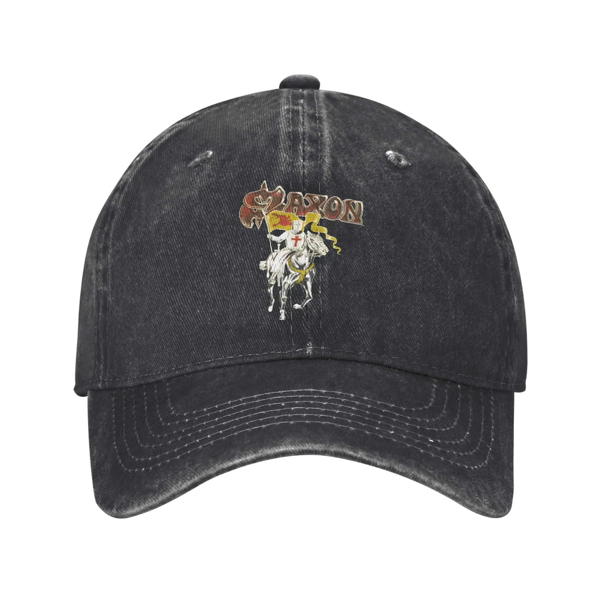 Saxon Crusader Men Women Baseball Caps Heavy Metal Band Distressed Washed Caps Hat Running Golf Adjustable Fit Snapback Cap
Saxon Crusader Men Women Baseball Caps Heavy Metal Band Distressed Washed Caps Hat Running Golf Adjustable Fit Snapback Cap