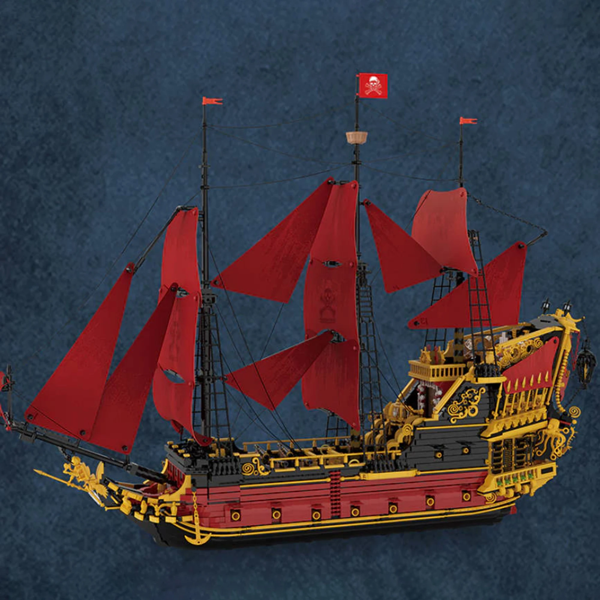 5666pcs Revenge Sailing Ship Building Blocks Creative Pirate Ship Sailboat Red Pirate Boat Model Bricks Toys for Adults Gifts
5666pcs Revenge Sailing Ship Building Blocks Creative Pirate Ship Sailboat Red Pirate Boat Model Bricks Toys for Adults Gifts