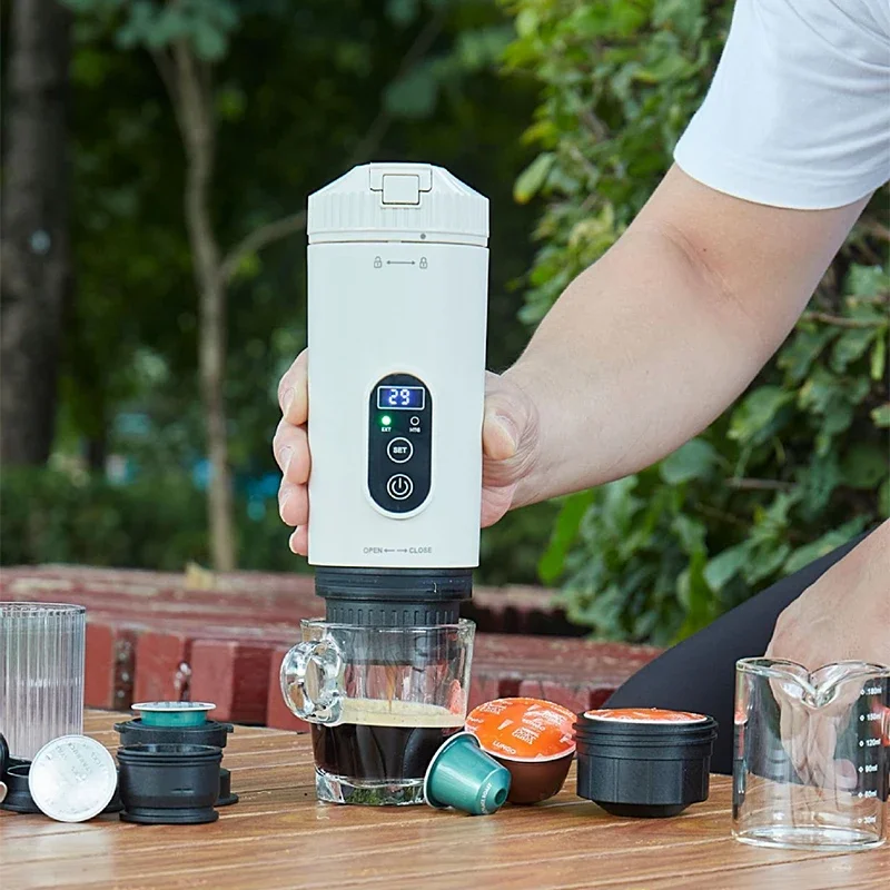 Mini Portable Electric Capsule Coffee Maker, USB-Charging Coffee Maker for the Office, Outdoors, and Travel 7800mAh
Mini Portable Electric Capsule Coffee Maker, USB-Charging Coffee Maker for the Office, Outdoors, and Travel 7800mAh
