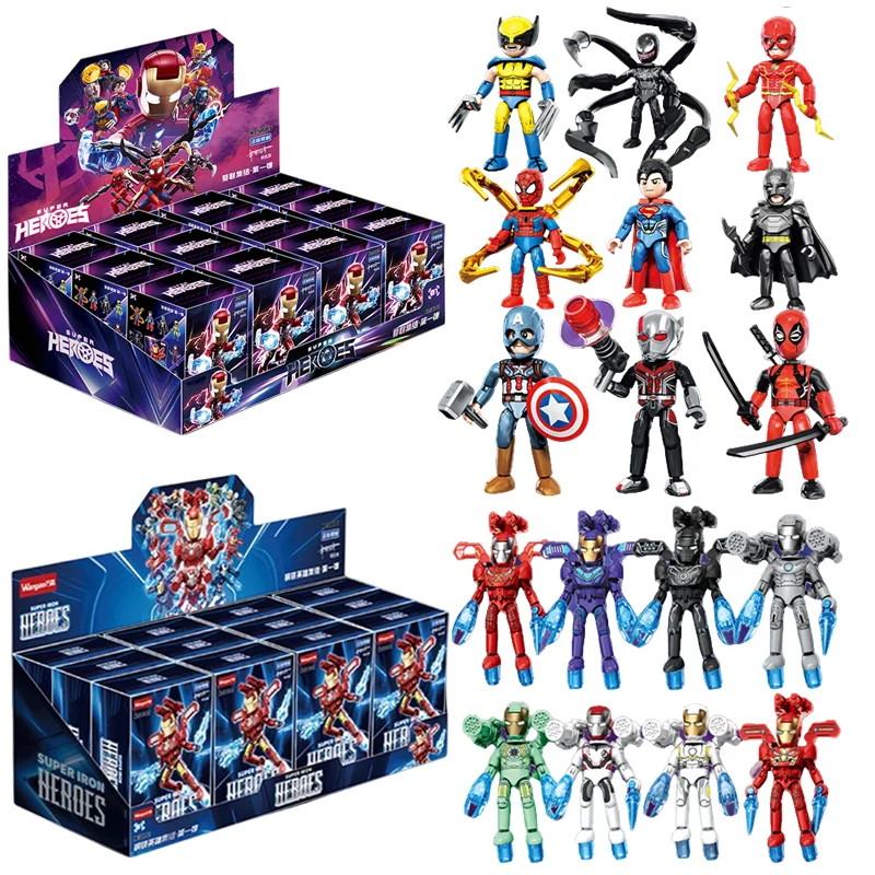 The Avengers Building Blocks Doll Iron Man Deadpool Wolverine Venom Thor Captain America Action Figures Assembled Toy Model Gift
The Avengers Building Blocks Doll Iron Man Deadpool Wolverine Venom Thor Captain America Action Figures Assembled Toy Model Gift