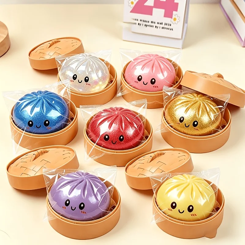 1 piece of steamed buns + steamer, with the new 2026 deformable bread squeeze ball, perfect for Halloween, Thanksgiving or Christmas gifts, multi-item Fidget toy bag, soft and playable squeeze toys, random colors and styles
1 piece of steamed buns + steamer, with the new 2026 deformable bread squeeze ball, perfect for Halloween, Thanksgiving or Christmas gifts, multi-item Fidget toy bag, soft and playable squeeze toys, random colors and styles