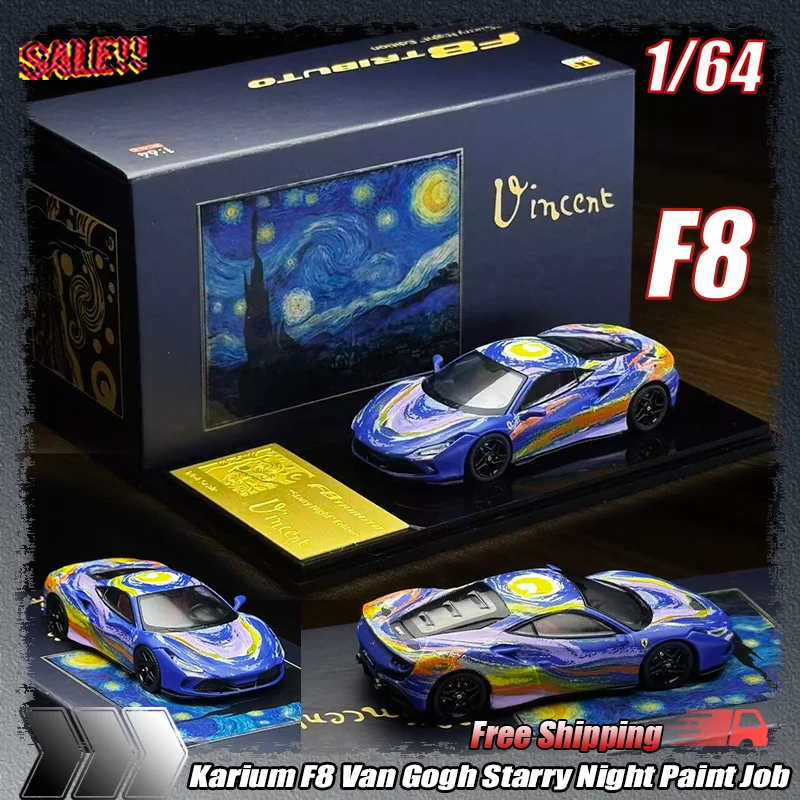 Karium Diecast Car Model 1:64 Scale F8 F8 Van Gogh Starry Night Paint Job Alloy Vehicle For Collection Hobby Enthusiasts Display
Karium Diecast Car Model 1:64 Scale F8 F8 Van Gogh Starry Night Paint Job Alloy Vehicle For Collection Hobby Enthusiasts Display