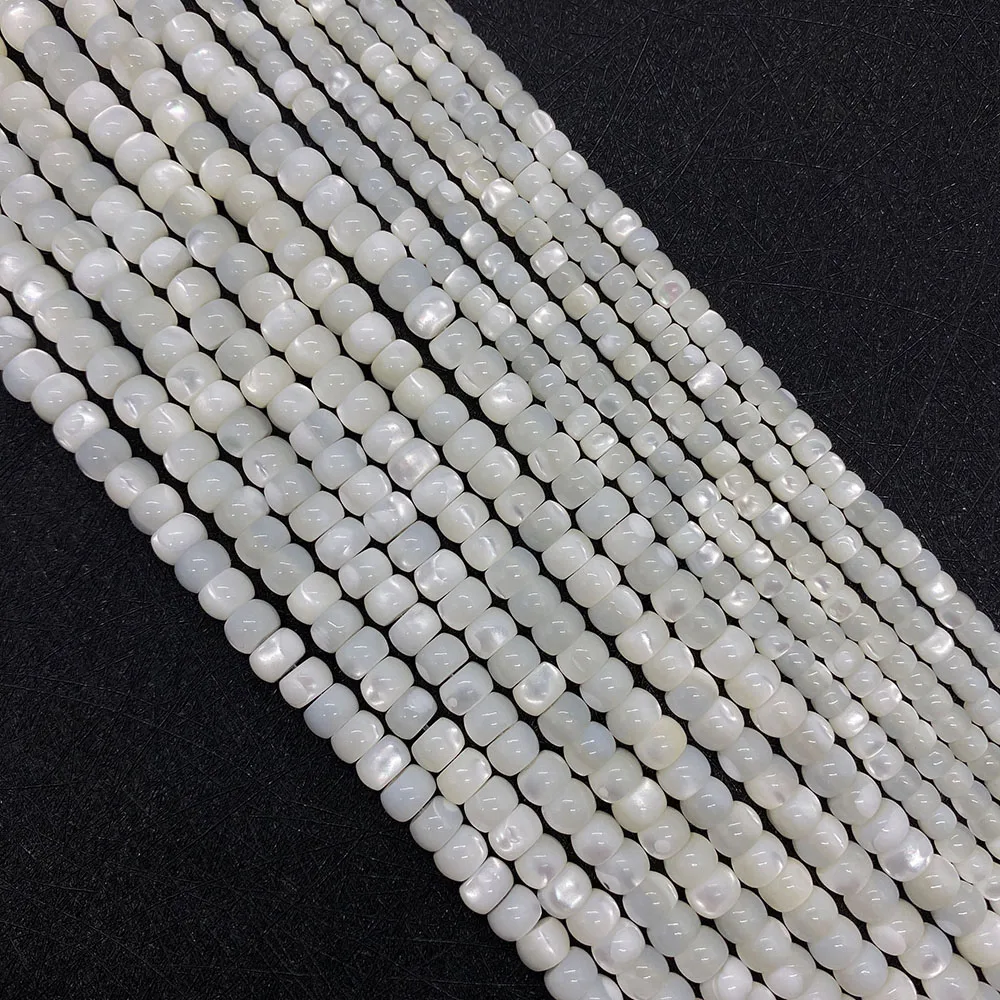 1 Strand 4x6mm 3x4mm Wheel Shaped Spacer Natural Freshwater Pearl Shell Loose Beads White Color DIY Making Necklace Earrings
1 Strand 4x6mm 3x4mm Wheel Shaped Spacer Natural Freshwater Pearl Shell Loose Beads White Color DIY Making Necklace Earrings