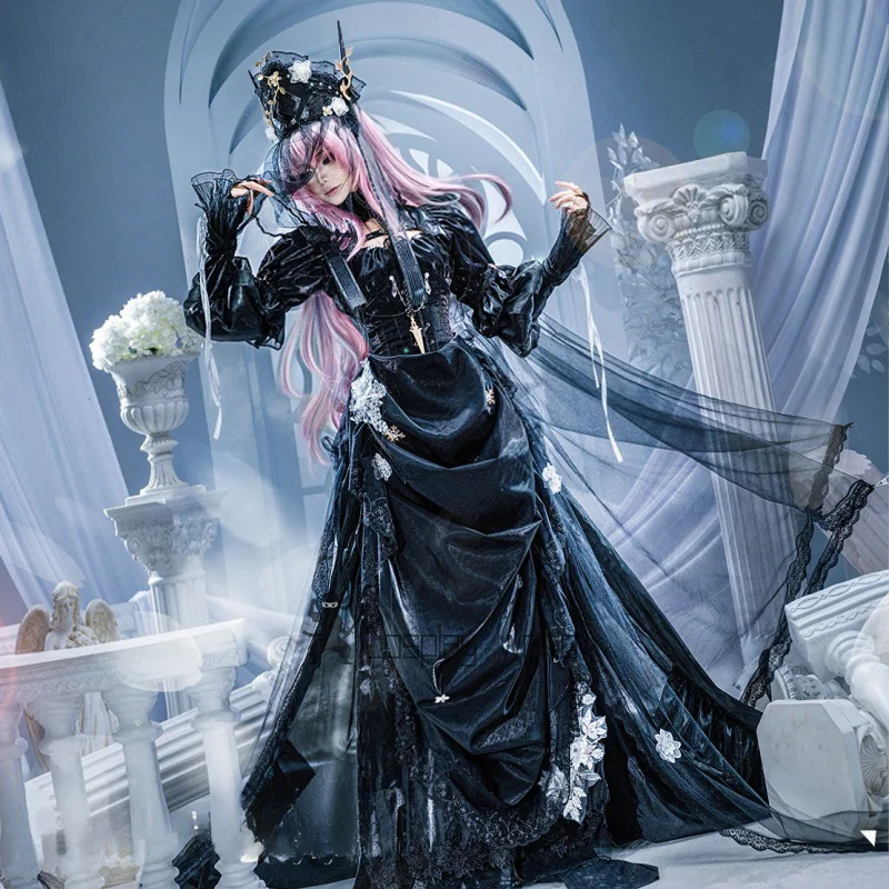 Game Arknights Theresa Cosplay Costume Demon King Black Gorgeous Dress Uniform Halloween Party Women Clothes New
Game Arknights Theresa Cosplay Costume Demon King Black Gorgeous Dress Uniform Halloween Party Women Clothes New