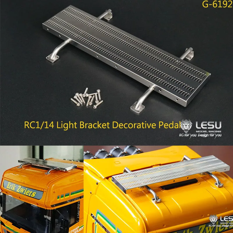 RC 1/14 Simulation Light Bracket Cab Pedal Silver G-6192 for 1/14 Tamiya RC Dump Truck Remote Control Toy Trailer Parts DIY
RC 1/14 Simulation Light Bracket Cab Pedal Silver G-6192 for 1/14 Tamiya RC Dump Truck Remote Control Toy Trailer Parts DIY