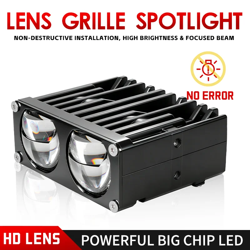 LED Car Mesh Grille Motorcycle Car Grille Spotlight Projector Len Light Super Bright Motorcycle Auxiliary Spotlight 6000K 12V
LED Car Mesh Grille Motorcycle Car Grille Spotlight Projector Len Light Super Bright Motorcycle Auxiliary Spotlight 6000K 12V