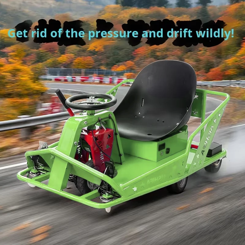 New 36V Electric Drift Kart For Adults And Children 500W Manual Drift Lever High-Quality Outdoor Racing 5-Wheel Drift Go Kart
New 36V Electric Drift Kart For Adults And Children 500W Manual Drift Lever High-Quality Outdoor Racing 5-Wheel Drift Go Kart