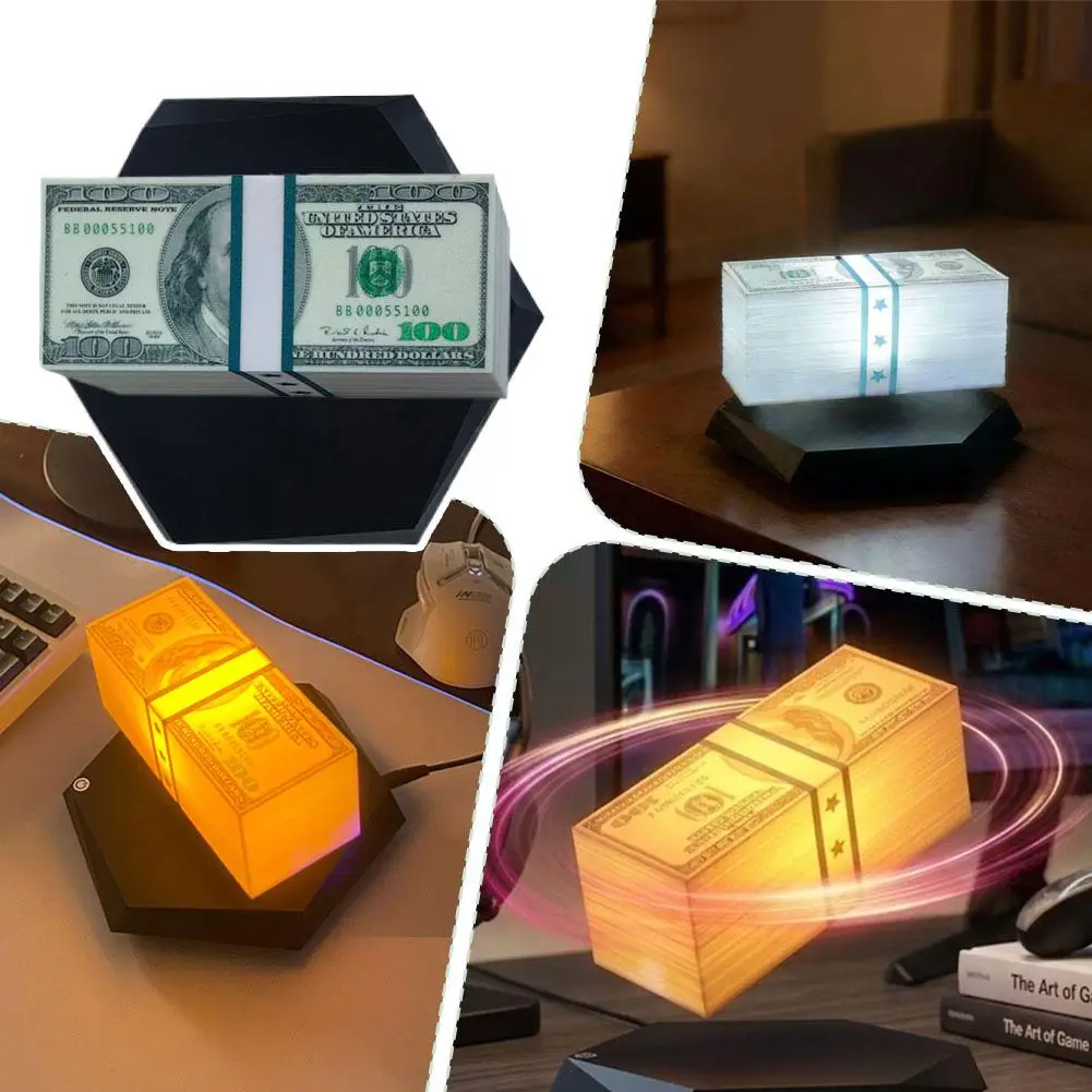 Magnetic Levitation US Dollar Night Light Floating Lamp Touch-Control 360° Rotating Desk Art Home Office Gift
Magnetic Levitation US Dollar Night Light Floating Lamp Touch-Control 360° Rotating Desk Art Home Office Gift