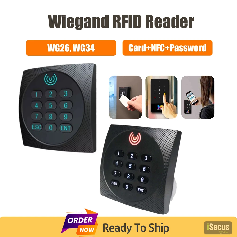 KR602M Wiegand 34/26-битный RFID-считыватель 13,56 МГц Mi Poors Reader для контроля доступа Поддержка карт NFC-пароля со светодиодной клавиатурой
KR602M Wiegand 34/26-битный RFID-считыватель 13,56 МГц Mi Poors Reader для контроля доступа Поддержка карт NFC-пароля со светодиодной клавиатурой