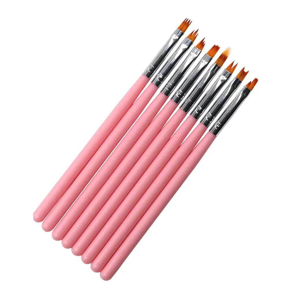 8Pcs Pink Stem Nail Art Pen Brush Set Professional Nail Painting Tools for Manicure DIY Designs Lightweight Long Handle Kit
8Pcs Pink Stem Nail Art Pen Brush Set Professional Nail Painting Tools for Manicure DIY Designs Lightweight Long Handle Kit