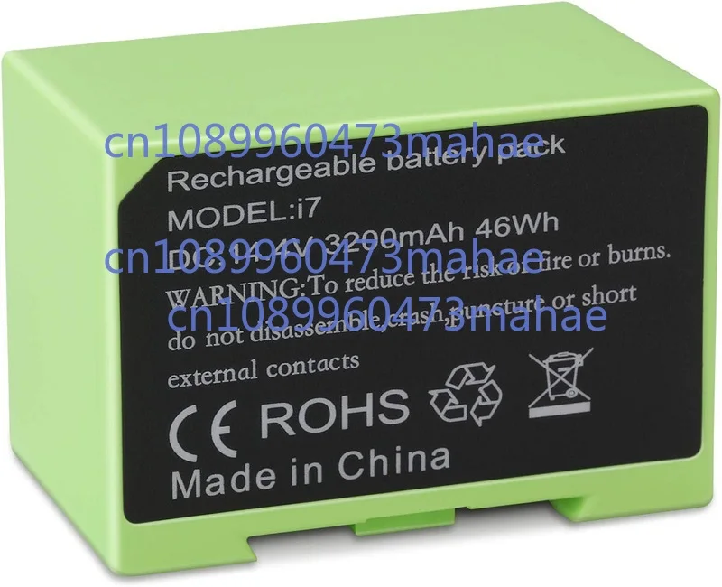 I7 14.4V 3200mAh i7 Battery Replacement for iRobot Roomba e and i Series i7+ e5 7150 7550 i3 3150 i3+ 3550 i4 4150 i4+ 4624864
I7 14.4V 3200mAh i7 Battery Replacement for iRobot Roomba e and i Series i7+ e5 7150 7550 i3 3150 i3+ 3550 i4 4150 i4+ 4624864