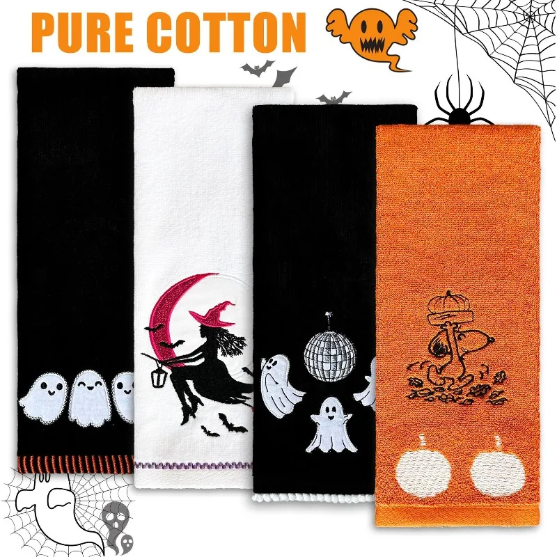 Halloween Towel Absorbent Thickened Thanksgiving Witch Ghost Embroidery Pure Cotton Holiday Hand Towel
Halloween Towel Absorbent Thickened Thanksgiving Witch Ghost Embroidery Pure Cotton Holiday Hand Towel