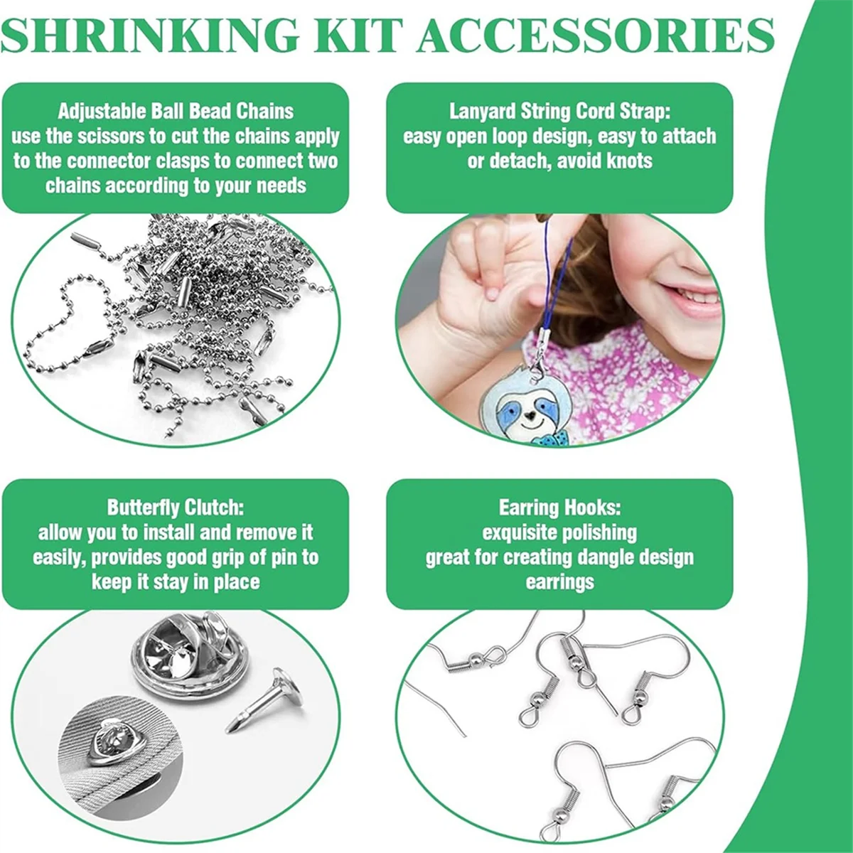 PA-Shrinking Plastic Sheets Kit Contains Shrinking Film Art Papers, Colored Pencils,Keychains for Craft & Art
PA-Shrinking Plastic Sheets Kit Contains Shrinking Film Art Papers, Colored Pencils,Keychains for Craft & Art