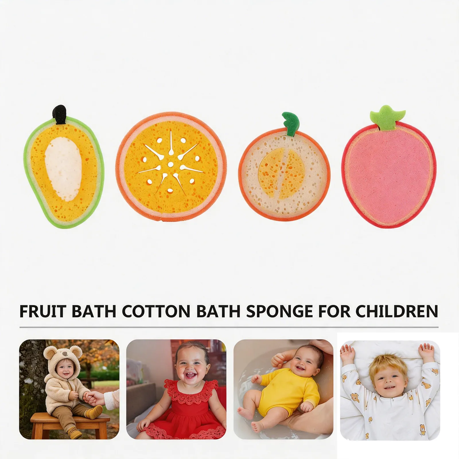 8Pcs Fruit Bath Sponge Kids Bath Brushes Exfoliating Shower Sponges Baby Body Scrubbers Waterproof Soft Massage Sponge
8Pcs Fruit Bath Sponge Kids Bath Brushes Exfoliating Shower Sponges Baby Body Scrubbers Waterproof Soft Massage Sponge