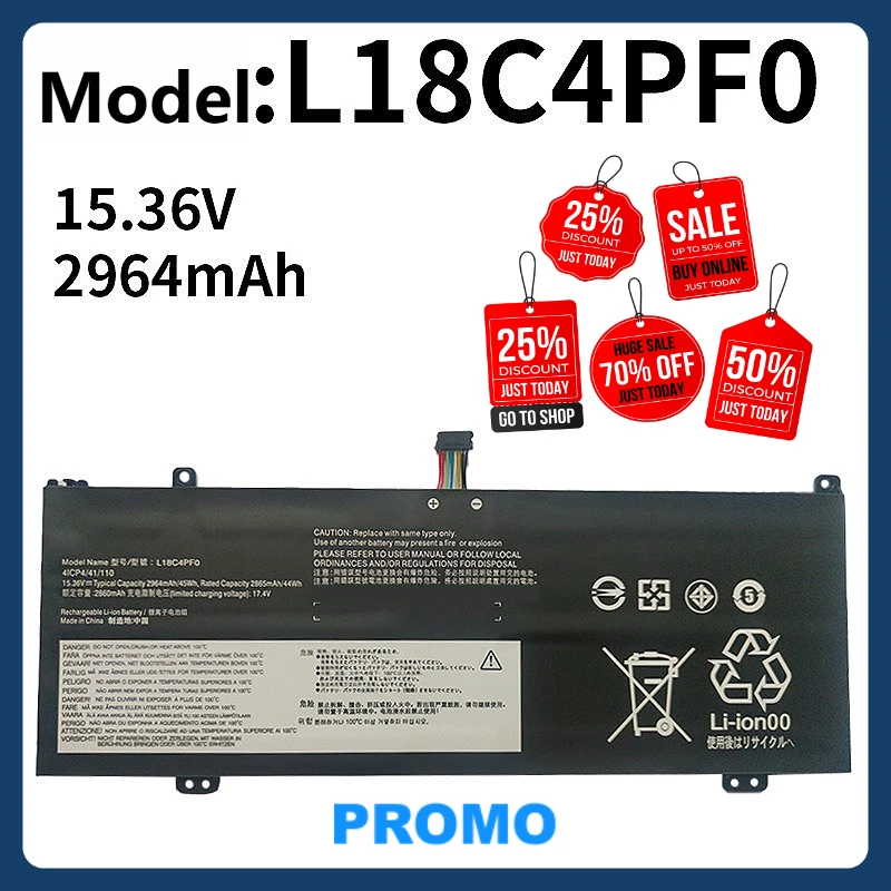 Lithium Battery for Lenovo L18C4PF0 Thinkbook13S-IWL Yangtian S540-13-IWL Laptops
Lithium Battery for Lenovo L18C4PF0 Thinkbook13S-IWL Yangtian S540-13-IWL Laptops