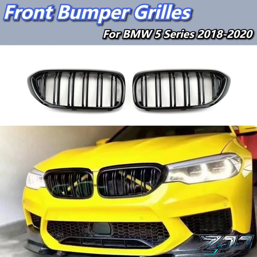 Front Bumper Grilles Double Line Racing Grills For BMW 5 Series 2018-2020 ABS 2-Slat Gloss Black Front Kidney Grille Accessories
Front Bumper Grilles Double Line Racing Grills For BMW 5 Series 2018-2020 ABS 2-Slat Gloss Black Front Kidney Grille Accessories